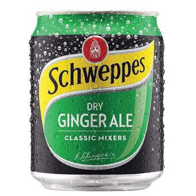 Image for SCHWEPPES DRY GINGER ALE CAN 200ML CARTON 24 from Margaret River Office Products Depot
